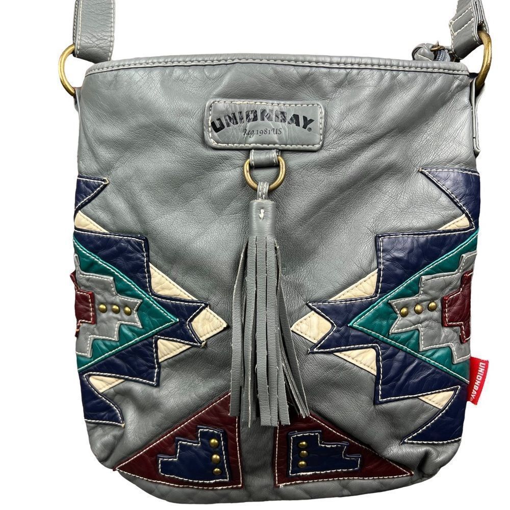 Unionbay Aztec Faux Leather Crossbody